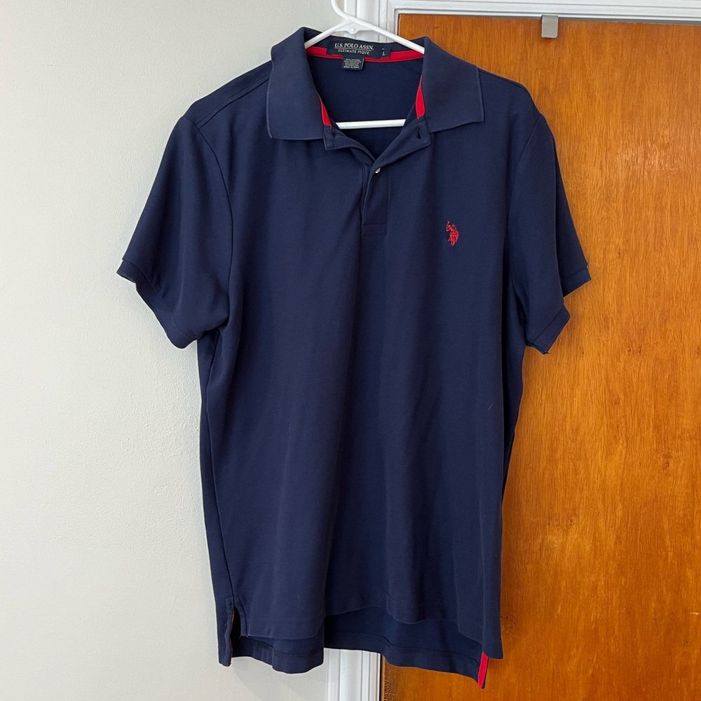 Blue Ralph Lauren Polo collard shirt